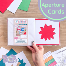 Load image into Gallery viewer, Poinsettia Aperture Cards