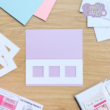 Load image into Gallery viewer, aperture on lilac card