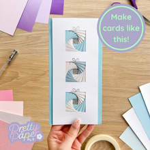 Load image into Gallery viewer, Make cards like this - blue present card