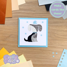 Load image into Gallery viewer, Make cards like this - grey puppy dog