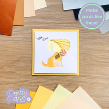 Load image into Gallery viewer, Make cards like this - yellow sandy puppy dog