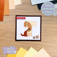 Load image into Gallery viewer, Make cards like this - brown puppy dog