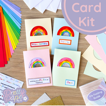 Load image into Gallery viewer, Chasing Rainbows Card Making Kit