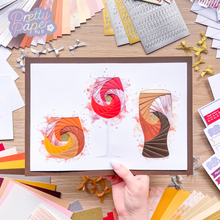 Load image into Gallery viewer, Whisky, wine and beer: triple iris fold A4 Wall Art