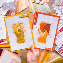 Load image into Gallery viewer, Two iris fold lager or pale ale cards
