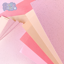 Load image into Gallery viewer, Rose Gold Paper Pack A5, 30 Sheets | Plain, Pearlised & Sparkle Paper Pad | Pink Craft Paper Collection