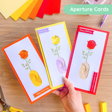 Load image into Gallery viewer, Rose and Vase card aperture pack