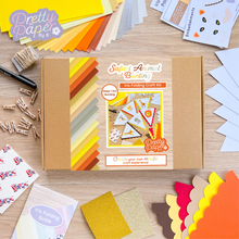 Load image into Gallery viewer, Safari Animal Iris Folding Bunting Kit | Lion Giraffe Elephant Intermediate Craft Kit | Discontinued