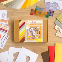 Load image into Gallery viewer, safari animal card making kit