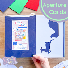 Load image into Gallery viewer, Santa's Sleigh and Reindeer Card Aperture Pack