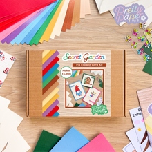 Load image into Gallery viewer, secret garden card making kit
