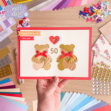 Load image into Gallery viewer, Sharing the Love Craft Project Kit | Iris Folding Card Making and Wall Art | Craft Kit Gift  | Discontinued