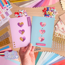 Load image into Gallery viewer, Sharing the Love Craft Project Kit | Iris Folding Card Making and Wall Art | Craft Kit Gift  | Discontinued