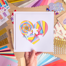 Load image into Gallery viewer, Sharing the Love Craft Project Kit | Iris Folding Card Making and Wall Art | Craft Kit Gift  | Discontinued
