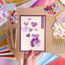 Load image into Gallery viewer, Sharing the Love Craft Project Kit | Iris Folding Card Making and Wall Art | Craft Kit Gift  | Discontinued