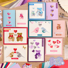 Load image into Gallery viewer, Sharing the Love Craft Project Kit | Iris Folding Card Making and Wall Art | Craft Kit Gift  | Discontinued