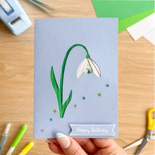 Load image into Gallery viewer, Mini Snowdrop Card Apertures A6 (Pack of 6) | Coloured Card Blanks & Envelopes x6