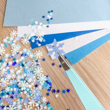Load image into Gallery viewer, Snowflake Sparkle Embellishment Pack, 5β14mm, 400+ pcs β Craft Embellishments
