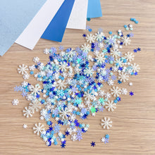 Load image into Gallery viewer, Snowflake Sparkle Embellishment Pack, 5β14mm, 400+ pcs β Craft Embellishments