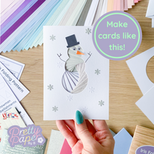 Load image into Gallery viewer, Make cards like this - snowman