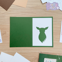 Load image into Gallery viewer, aperture on dark green card