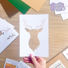 Load image into Gallery viewer, stag head aperture with printed antlers
