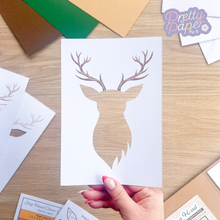 Load image into Gallery viewer, stag head aperture with printed antlers