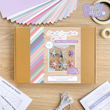 Load image into Gallery viewer, Star and snowflake garland craft kit