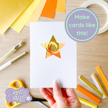 Load image into Gallery viewer, Make cards like this - gold star card