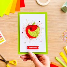 Load image into Gallery viewer, Apple iris folding card