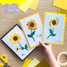Load image into Gallery viewer, Sunflower card aperture pack
