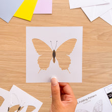 Load image into Gallery viewer, Swallowtail butterfly aperture cut-out with printed body and antennae