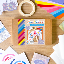 Load image into Gallery viewer, Sweet Heart Card Making Kit | Charity Craft Kit | Iris Folding Kit | Beginner Letterbox Gift | Discontinued