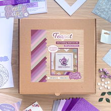 Load image into Gallery viewer, Teapot wall art berry burst craft kit