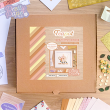 Load image into Gallery viewer, Tea pot craft kit cream edition