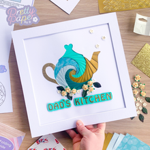 Load image into Gallery viewer, Tea pot wall art green tea edition