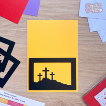 Load image into Gallery viewer, black aperture on yellow card