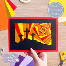 Load image into Gallery viewer, Make cards like this - red crosses