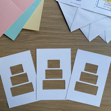 Load image into Gallery viewer, FREE GIFT Tiered Cake Card Apertures