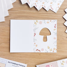 Load image into Gallery viewer, Toadstool (Mini) Card Apertures A6 (Pack of 6) | PRINTED White Card Blanks & Envelopes x6