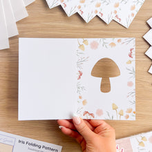 Load image into Gallery viewer, Toadstool (Mini) Card Apertures A6 (Pack of 6) | PRINTED White Card Blanks & Envelopes x6