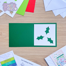 Load image into Gallery viewer, aperture on dark green card blank