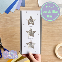 Load image into Gallery viewer, Make cards like this - silver star card