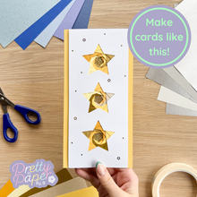 Load image into Gallery viewer, Make cards like this - gold star card