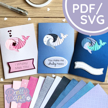 Load image into Gallery viewer, Whale Iris Fold Template