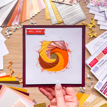 Load image into Gallery viewer, Baileys Whiskey Glass Iris Folding Pattern PDF & SVG | Beginner Printable Download | Cut File | Card Making Template