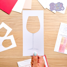 Load image into Gallery viewer, Wine glass aperture with printed stem