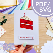 Load image into Gallery viewer, mini-cake-slice-iris-folding-pattern