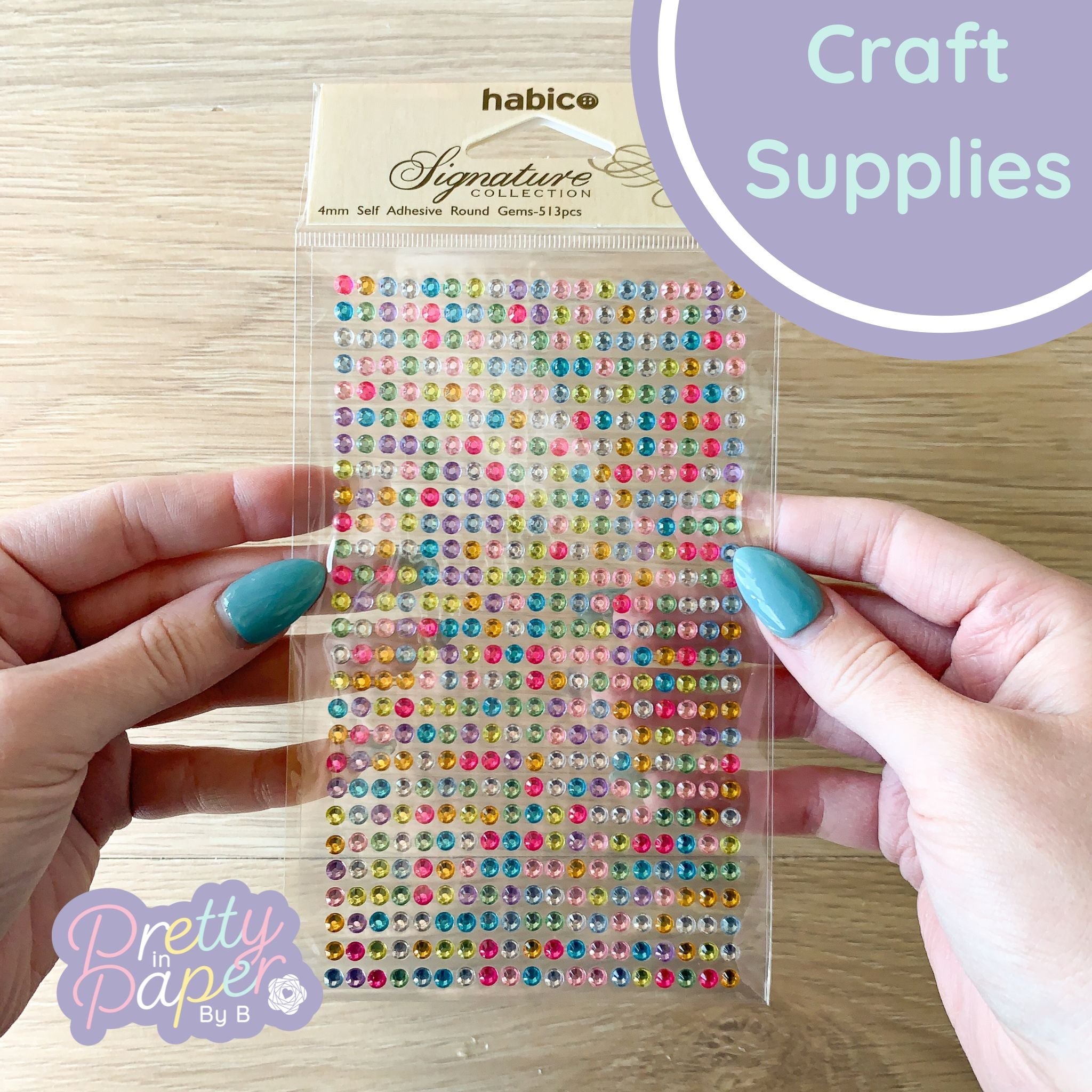 Adhesive Gem Embellishments - Rainbow 4mm – Pretty In Paper By B