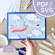 Load image into Gallery viewer, Aeroplane-Iris-Folding-Pattern